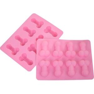 Silicone Penis Ice Mold Chocolate Dick Shape Jelly Tray Gag Gift Bachelorette